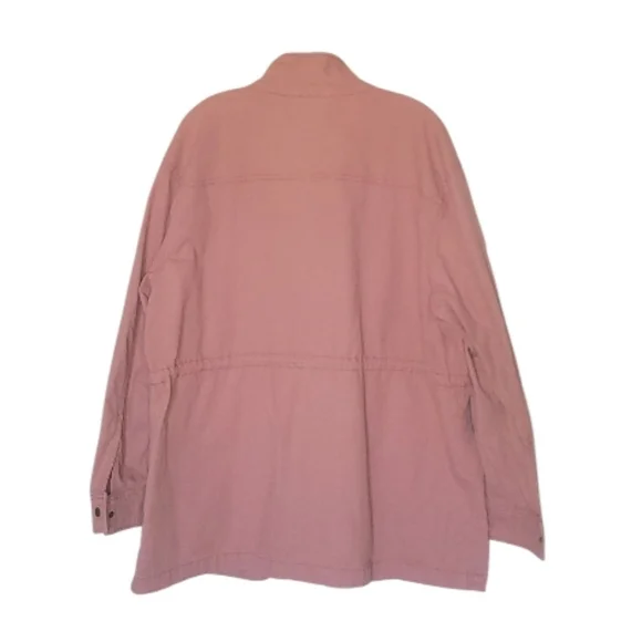 Old Navy Plus Sized Women's Pink Utility Jacket Size XXL - Picture 3 of 3